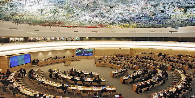 正在日內瓦舉行的第24屆聯合國人權理事會議