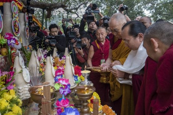 达赖喇嘛尊者出席第26届萨迦祈愿法会 2018年1月2日 照片/OHHDL