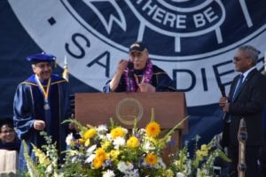 达赖喇嘛尊者在加州大学圣地亚哥分校毕业典礼上发表演讲