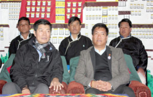 藏人行政中央司政洛桑森格與阿鲁纳恰尔邦首席部长白玛堪卓 （資料圖片）