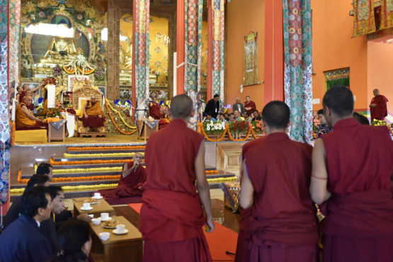 达赖喇嘛尊者出席印南贝拉库佩尼师庵措杰喜珠图桑学院