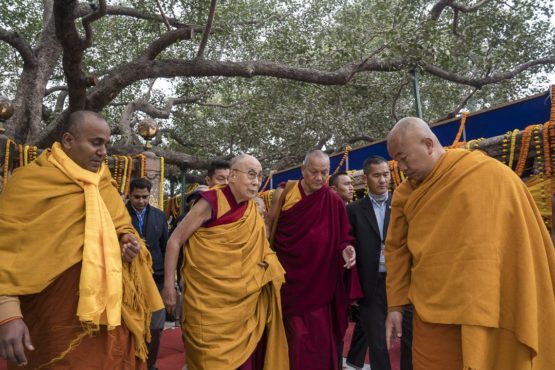 达赖喇嘛尊者莅临摩诃菩提寺 2018年月2日 照片/OHHDL