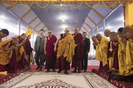 达赖喇嘛尊者驾临菩提伽耶弘法会场 2018年1月16日 照片/Manuel Bauer