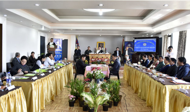 司政洛桑森格出席第六次西藏医疗卫生工作会议上发言 照片/Tenzin Phende/DIIR