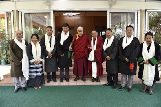 达赖喇嘛尊者接见藏人行政中央第十五届噶厦成员