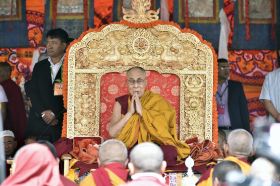 达赖喇嘛尊者在拉达克努布拉德斯克地区传授佛法 2018年7月13日 照片/Jayang Tsering/DIIR