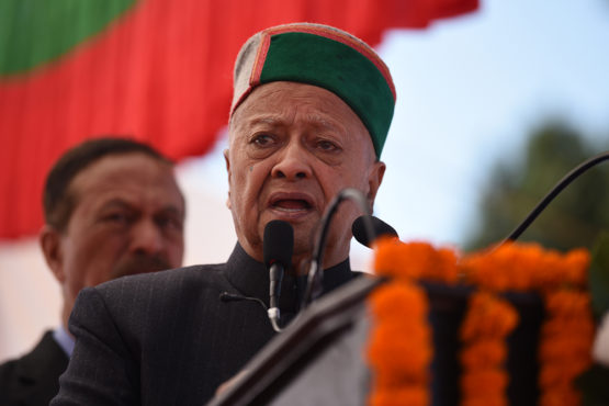 喜马偕尔邦前首席部长维尔巴德拉·辛格先生在西姆拉举行的“感恩喜玛偕尔”在活动上致辞 201年10月15日 照片/Tenzin Phende/DIIR