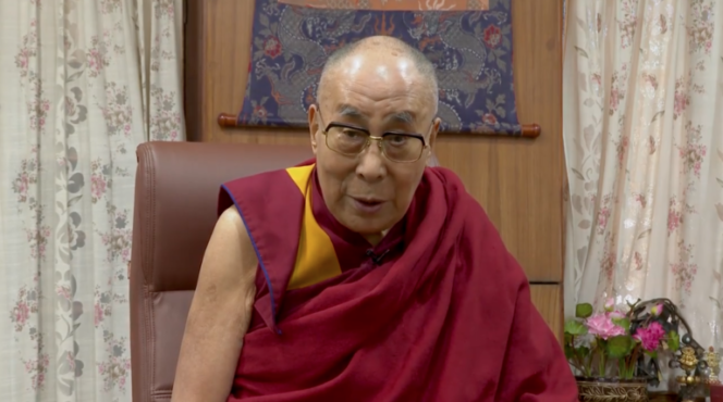 达赖喇嘛尊者在视频中感谢喜马偕尔邦政府和人民 照片/视频截图