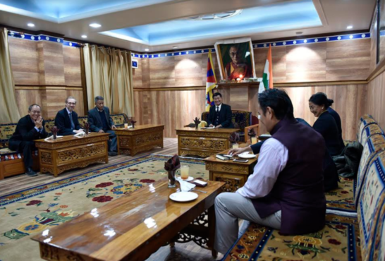  美國國會工作人員代表團出席由藏人行政中央噶廈秘書處舉辦的歡迎晚宴 2018年10月22日 照片/ Tenzin Jigme / DIIR/CTA