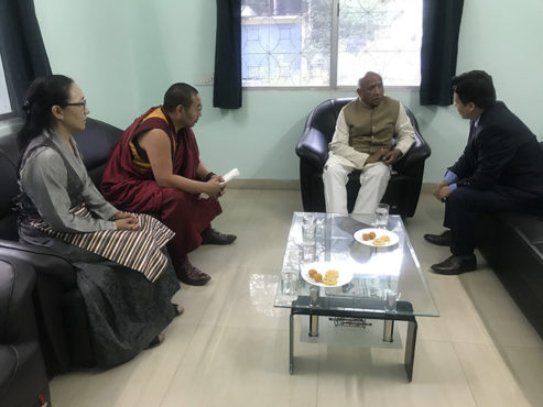 西藏人民议会代表小组在印度贾坎德邦开展西藏问题宣传活动  照片/议会秘书处