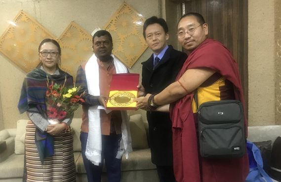 西藏人民议会代表小组在印度贾坎德邦开展西藏问题宣传活动  照片/议会秘书处