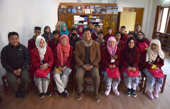 藏人行政中央司政会见斯利那加藏人穆斯林公立学校参访团 2018年12月19日 照片/Tenzin Phende/DIIR
