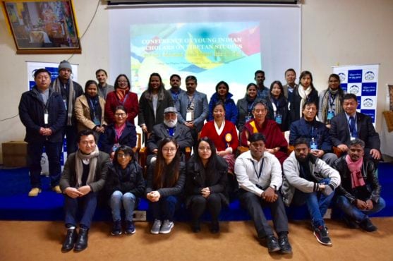 出席在达兰萨拉萨拉高等藏语学院举办的印度西藏研究学者会议“ 的各方代表 2019年1月22日 照片/Tenzin Phende/CTA