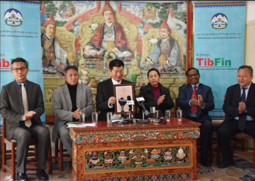 藏人行政中央司政洛桑森格在噶厦秘书处举行等新闻发布会上致辞   2019年1月11日 照片/Passang Dhondup/CTA