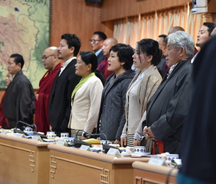 出席第十六届西藏人民议会第七次会议的部分议员 2019年3月19日 照片/Passang Dhondup/CTA