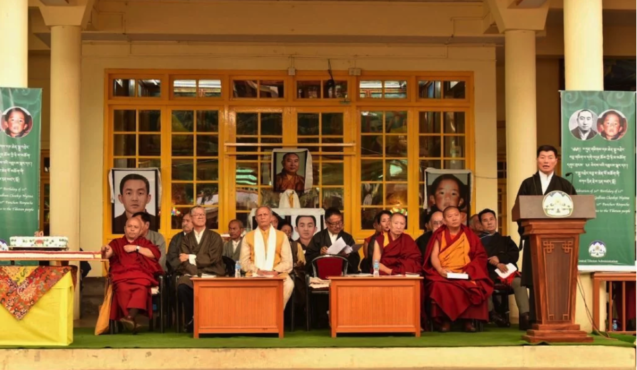 司政洛桑森格在第十一世班禅喇嘛诞辰三十周年官方庆典上致辞 2019年4月25日 照片/Tenzin Phende/CTA