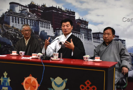 司政洛桑森格在西藏新闻社揭幕仪式上发言 2019年4月12日 照片/Tenzin Phende/CTA