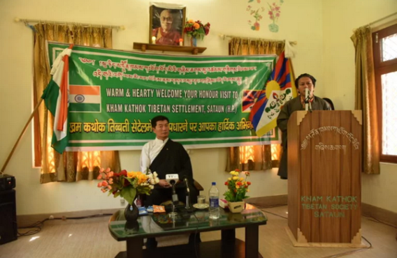 司政洛桑森格参访印度北部康噶陀流亡藏人社区