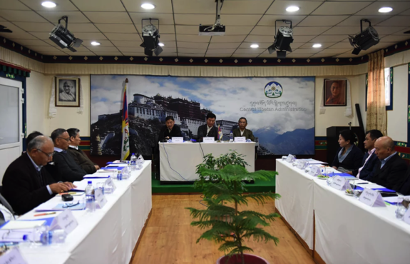 藏人行政中央驻各国办事处代表在“拉巴次仁纪念厅”出席年度工作会议 2019年10月7日 照片/Tenzin Phende/CTA