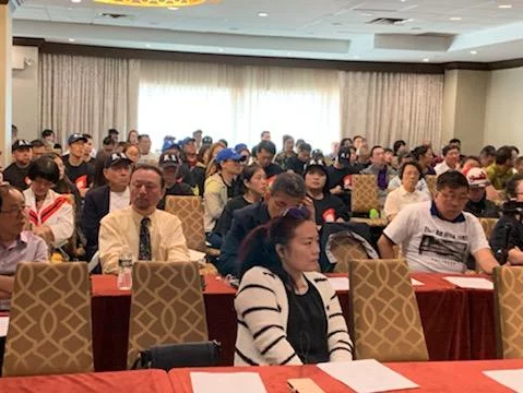 出席“中国建国70周年”座谈会的北美中国民运人士 2019年10月1日 照片/慈诚嘉措提供