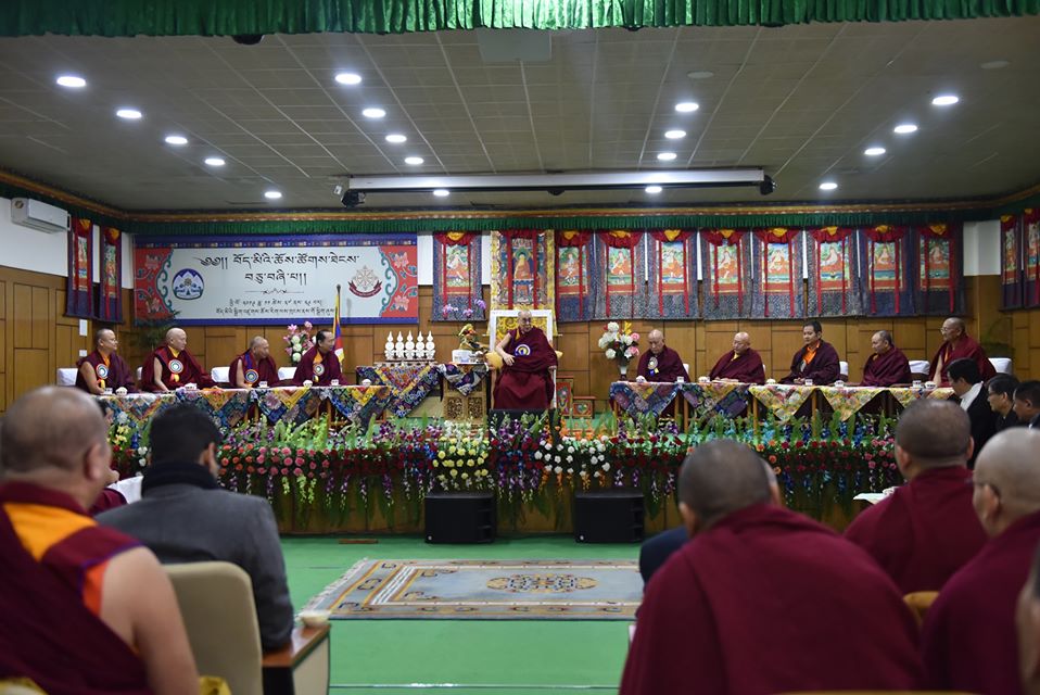 达赖喇嘛尊者在第十四次流亡藏人宗教大会闭幕式上致辞 2019年11月29日 photo/ Tenzin pheden/CTA