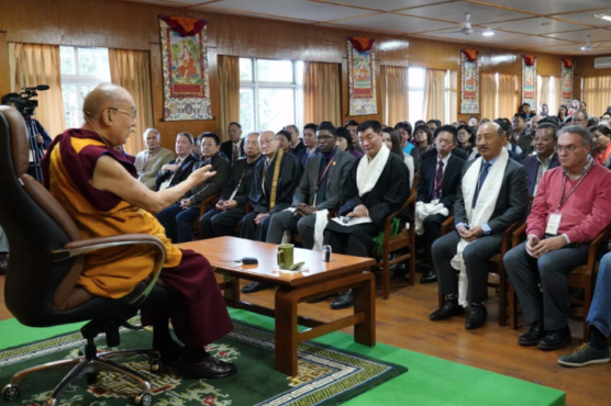 达赖喇嘛尊者向出席第八屆国际支持西藏团体大会的各国代表发表讲话 2019年11月4日 照片/OHHDL