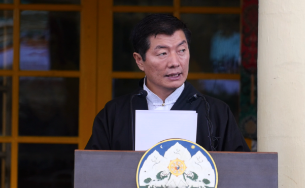藏人行政中央司政洛桑森格在达赖喇嘛尊者荣获诺贝尔和平奖三十周年庆典上发表讲话 2019年12月10日 照片/西藏人民议会