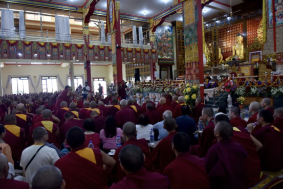 在哲蚌寺贡芒僧院举行的佛教哲学辩论法会  2019年12月15日  照片/Tenzin Jigme/CTA