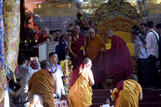 达赖喇嘛尊者出席印南哲蚌洛色林寺举行的《中观四百论》研讨会 2019年12月17日 照片/Tenzin Jigme/CTA