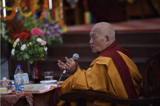 格西益西塔巴在《中观四百论》研讨会上发表总结演讲 2019年12月17日 照片/Tenzin Jigme/CTA