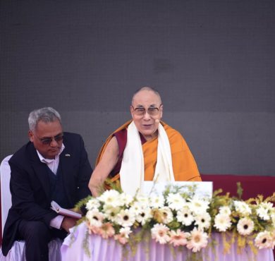 达赖喇嘛尊者在菩提迦耶印度管理学院发表讲话 2020年1月14日 照片/ Pasang Dhondup / CTA