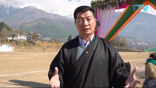 藏人行政中央司政洛桑森格在接受媒採訪 2020年1月26日 照片/視頻截圖