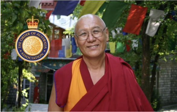 西藏僧人格西扎西次仁获颁澳大利亚“皇后诞辰”勋章 照片/驻澳洲华人联络官提供