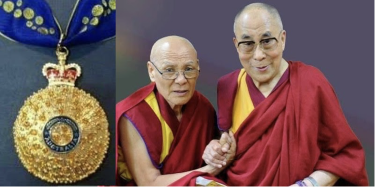 西藏僧人格西扎西次仁获颁澳大利亚“皇后诞辰”勋章 照片/驻西藏僧人格西扎西次仁获颁澳大利亚“皇后诞辰”勋章 照片/驻澳洲华人联络官提供