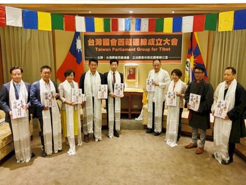 「台灣國會西藏連線」8日在立法院舉行成立大會 (央廣記者王照坤 攝)