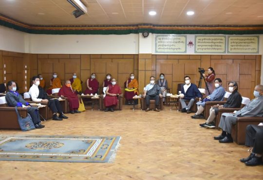 藏人行政中央领导人和西藏人民议会常务委员会委员等在宣誓就职仪式上 2020年8月3日 照片/Tenzin Phende/CTA