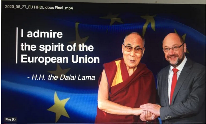 纪录片《我欣赏欧盟精神——达赖喇嘛尊者 》将于9月2日西藏民主日首映