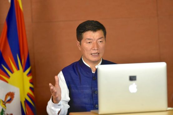 藏人行政中央司政洛桑森格在讨论会上发言 2020年9月22日 照片/Tenzin Jigme/CTA